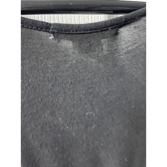 Rolla Coster Vintage Womens Medium Black Knit Faux Wrap Maxi Dress - Picture 4 of 5